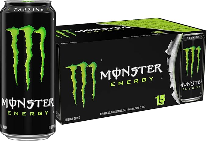 Pack de Energy Bebida, verde, original 473ml - 15 unidades